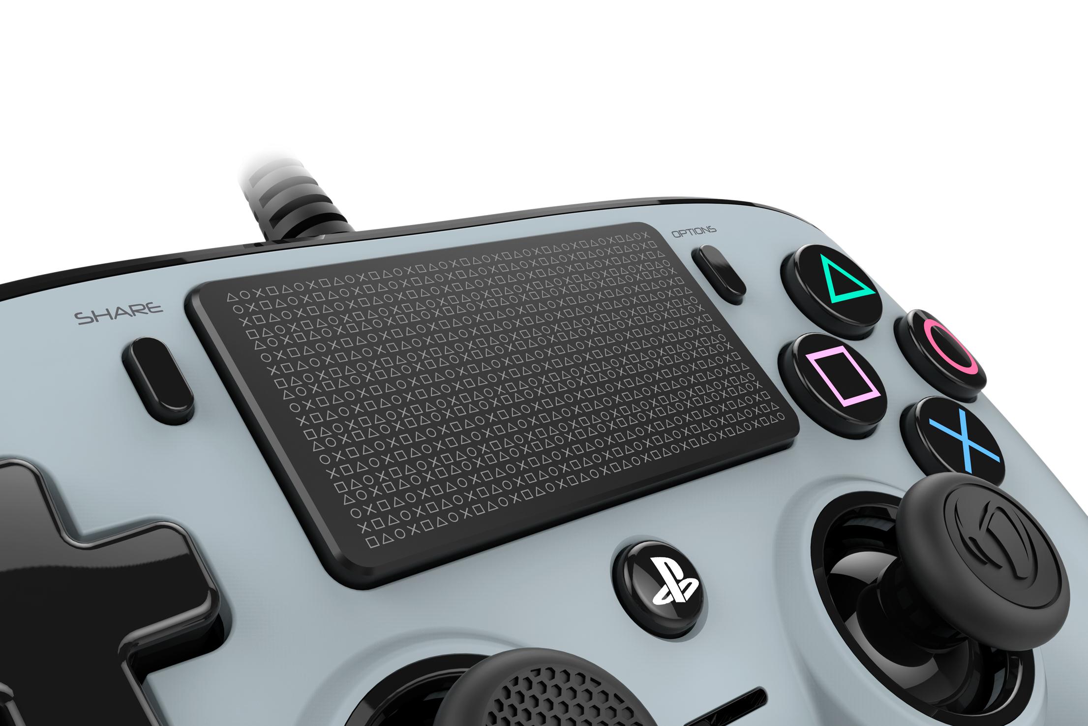NACON PS4OFCPADGREY žaidimų valdiklis Žaidimų pultelis PlayStation 4 Analoginis / skaitmeninis Pilka