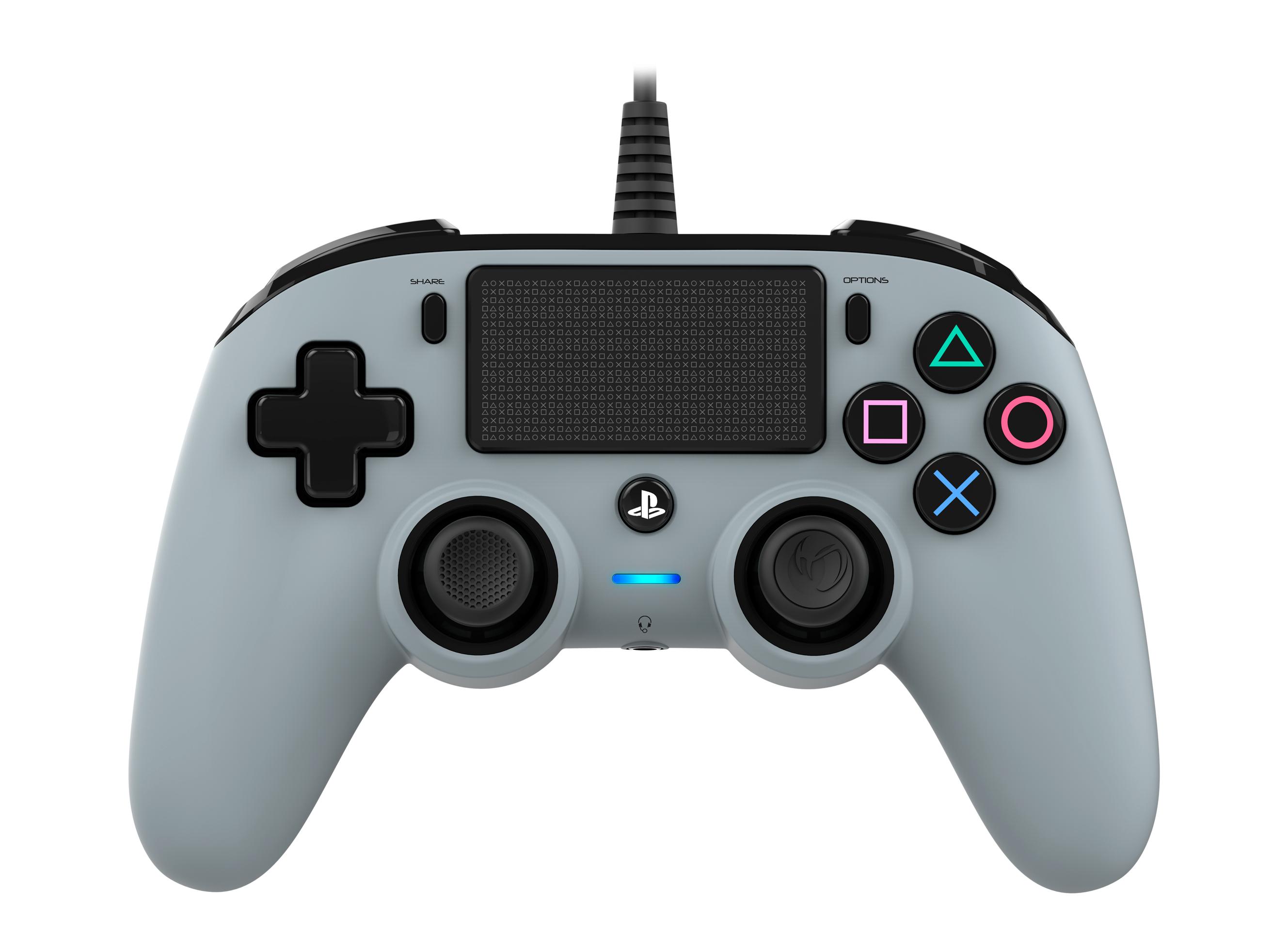 NACON PS4OFCPADGREY žaidimų valdiklis Žaidimų pultelis PlayStation 4 Analoginis / skaitmeninis Pilka