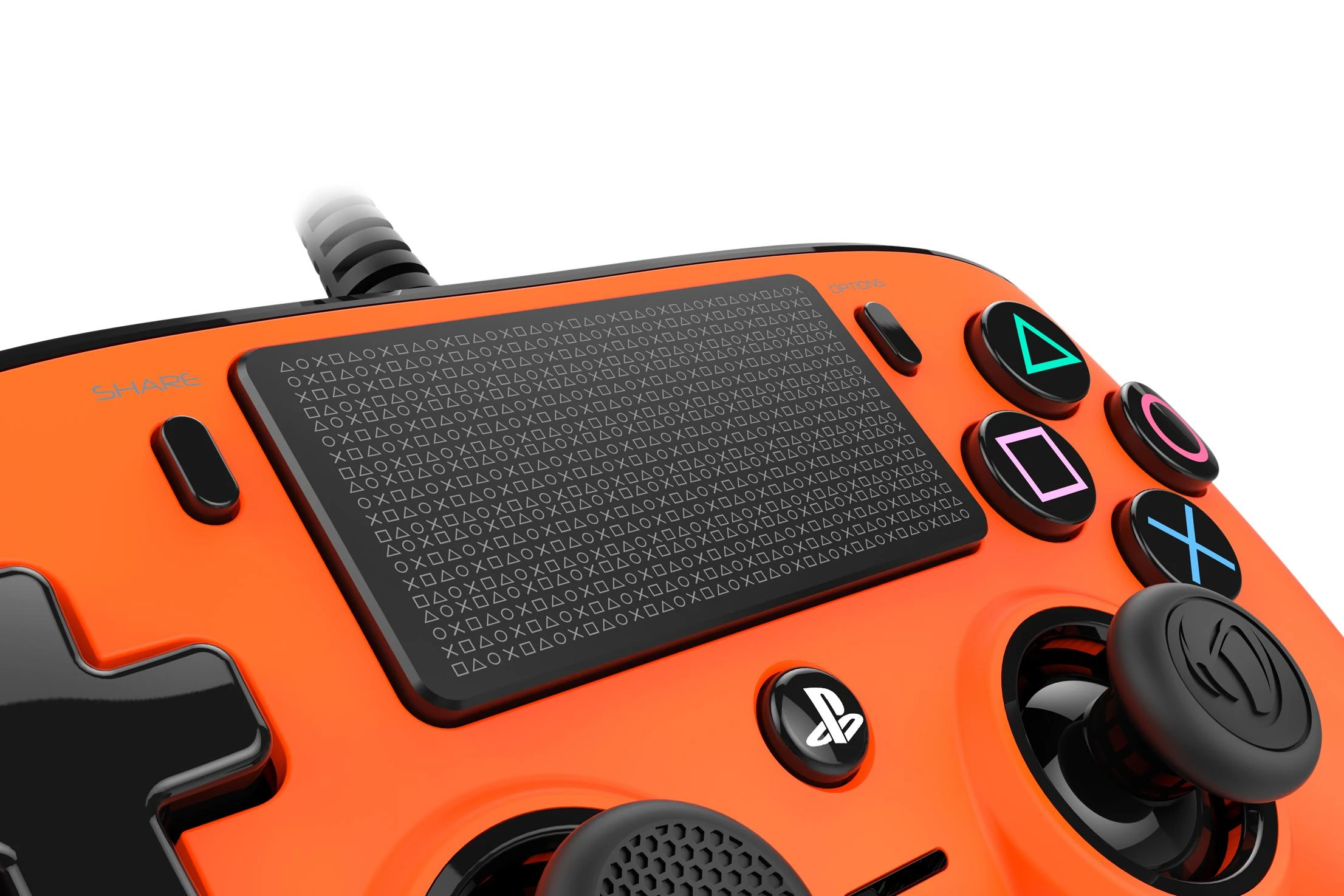 NACON PS4OFCPADORANGE žaidimų valdiklis Žaidimų pultelis PlayStation 4 Analoginis / skaitmeninis Oranžinė