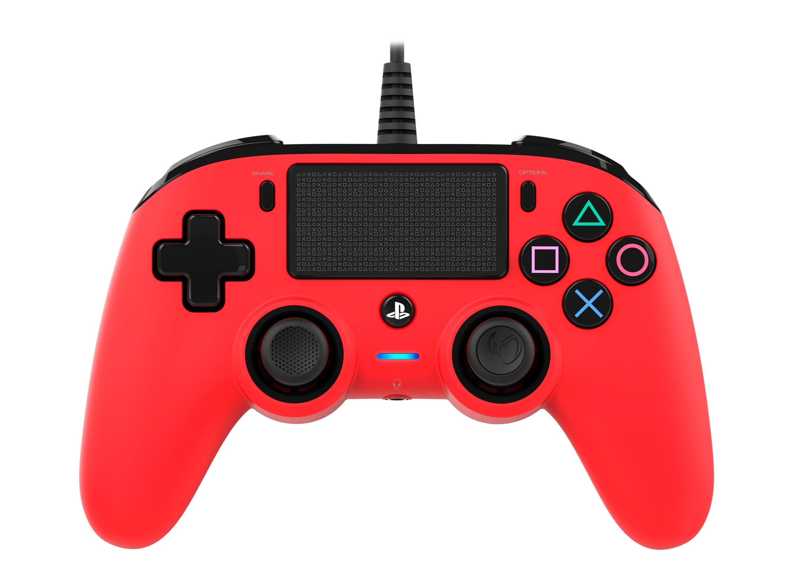 NACON PS4OFCPADRED žaidimų valdiklis Žaidimų pultelis PlayStation 4 Analoginis / skaitmeninis Raudona