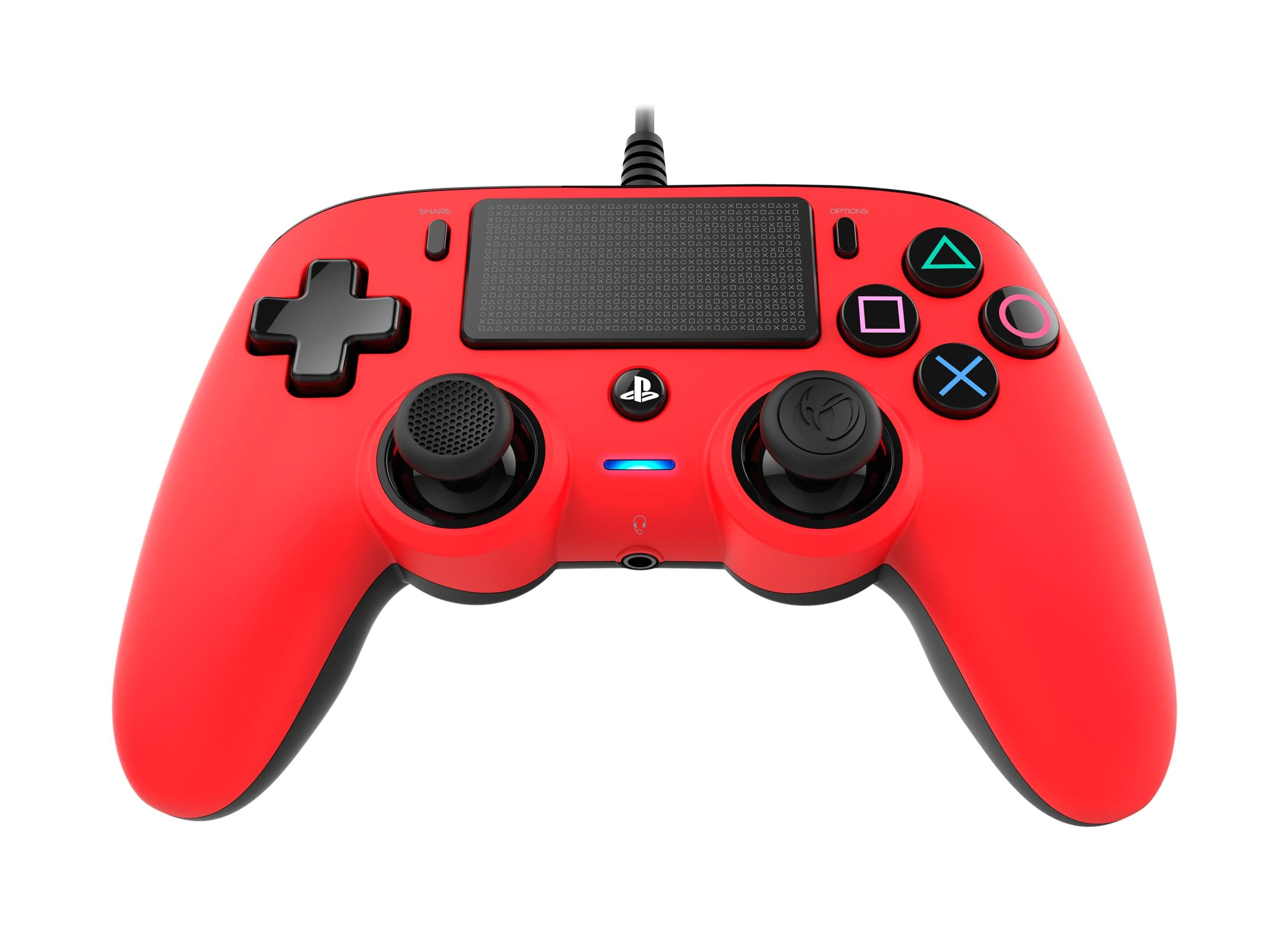 NACON PS4OFCPADRED žaidimų valdiklis Žaidimų pultelis PlayStation 4 Analoginis / skaitmeninis Raudona