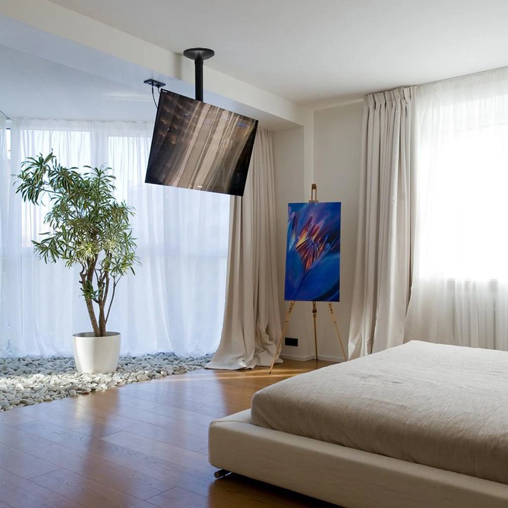 „NewStar“ plokščiaekranio televizoriaus lubinis laikiklis (aukštis: 60–85 cm)