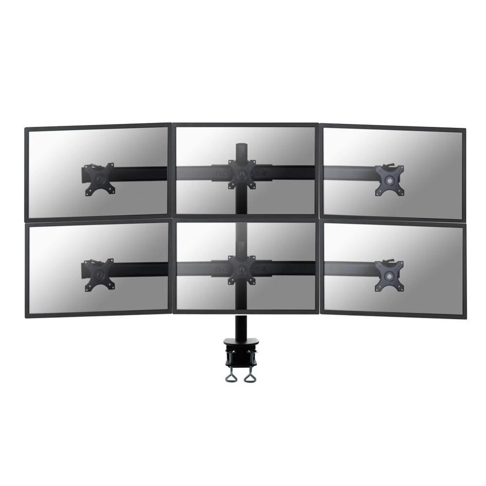 Newstar FPMA-D700D6 monitoriaus laikiklis arba stovas 68,6 cm (27") Gnybtas Juoda