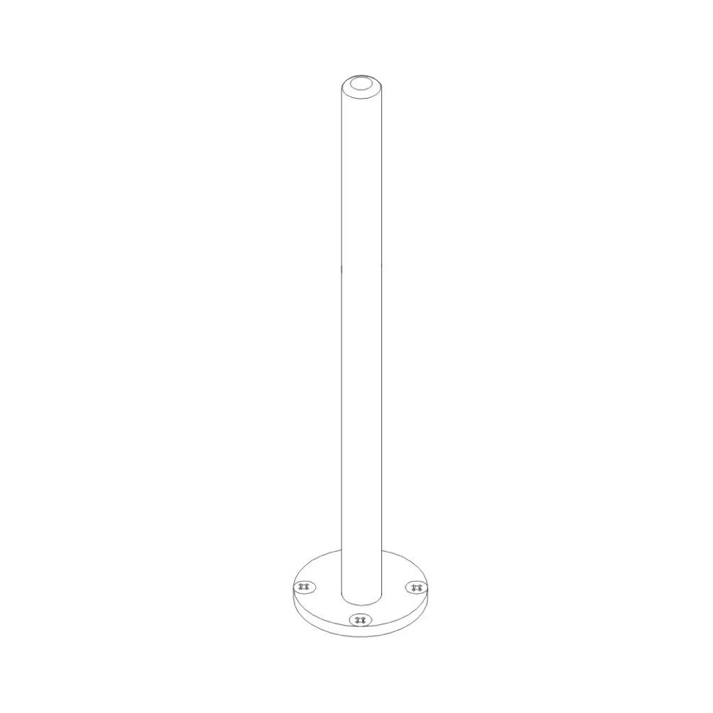 Laikiklis NEWSTAR FPMA-D9POLE 100cm Desk Pole Ceiling FPMA-D910.-D920.-D930 -D D3 D4 D6 FPMA-D1010.-D1020 and -D1030 -D.D3.D4.D6 sidabrinis