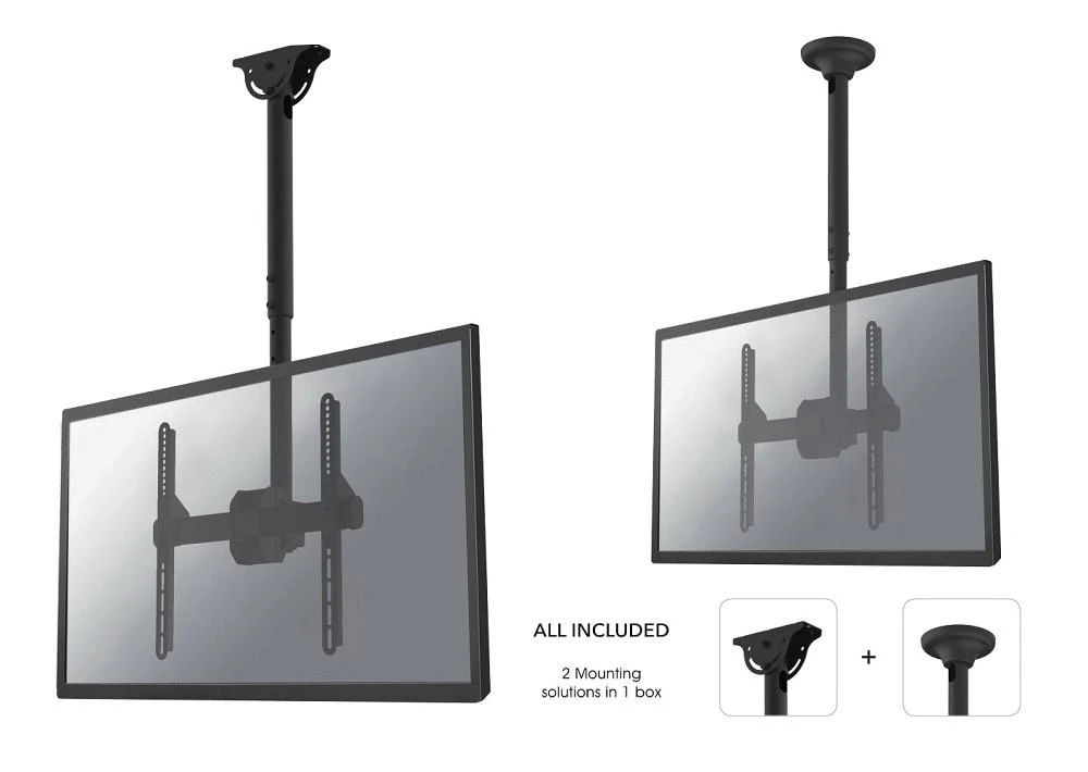 „Neomounts by Newstar Select TV/Monitorius“ lubinis laikiklis 32–60 colių ekranui, maks. svoris: 50 kg, reguliuojamas aukštis - Juodas