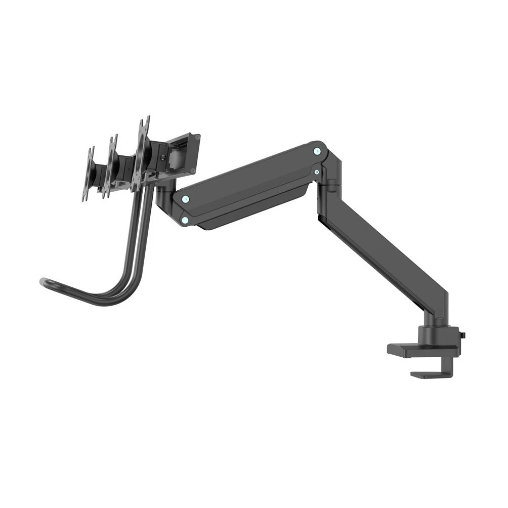 Neomounts Newstar NM-D775DX3BLACK monitoriaus laikiklis arba stovas 61 cm (24") Gnybtas / varžtai Juoda