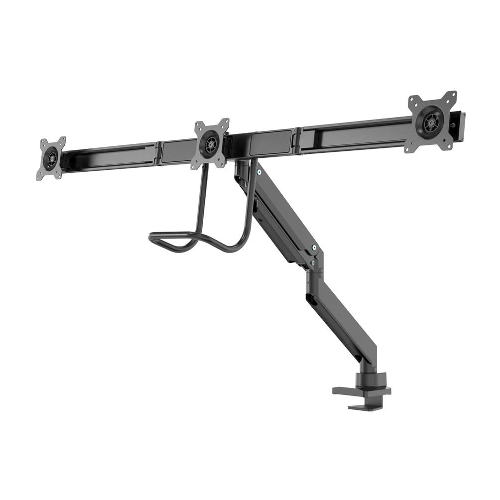 Neomounts Newstar NM-D775DX3BLACK monitoriaus laikiklis arba stovas 61 cm (24") Gnybtas / varžtai Juoda