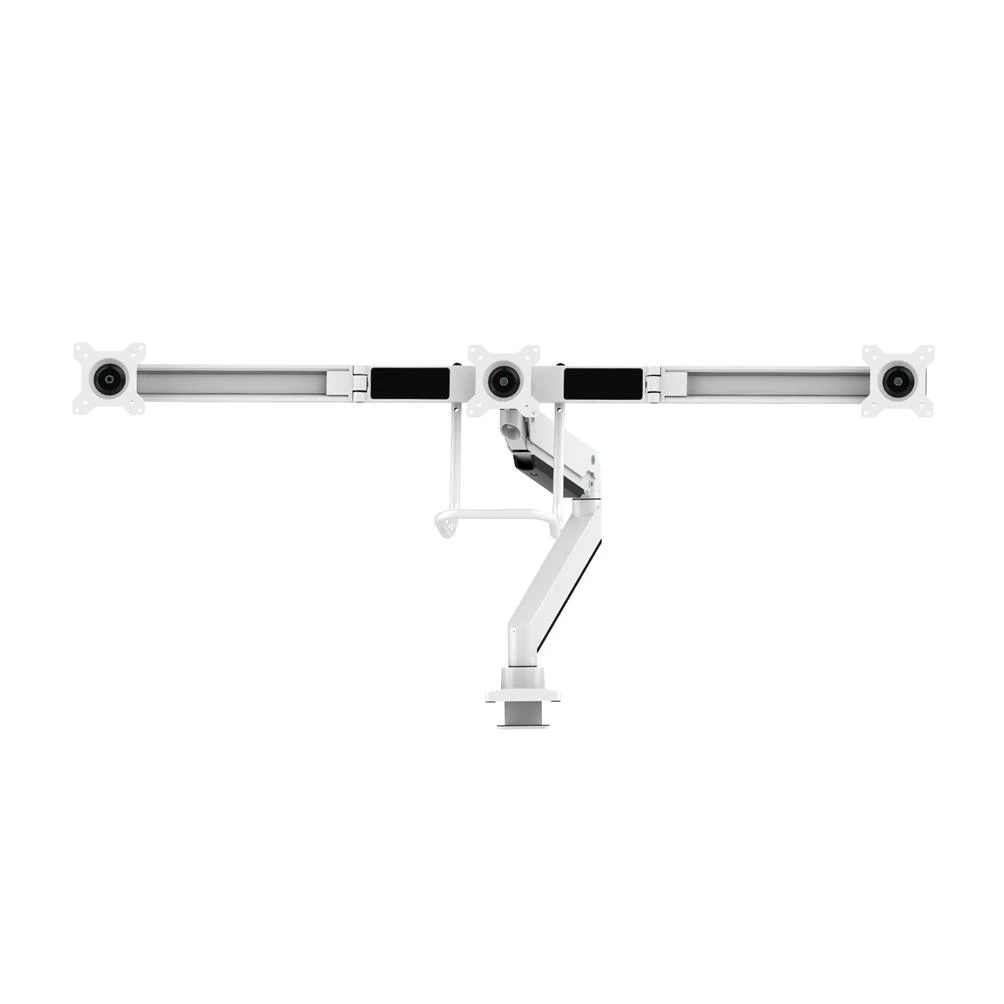 Newstar NM-D775DX3WHITE monitoriaus laikiklis arba stovas 61 cm (24") Gnybtas / varžtai Balta