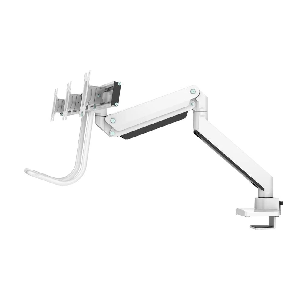 Newstar NM-D775DX3WHITE monitoriaus laikiklis arba stovas 61 cm (24") Gnybtas / varžtai Balta
