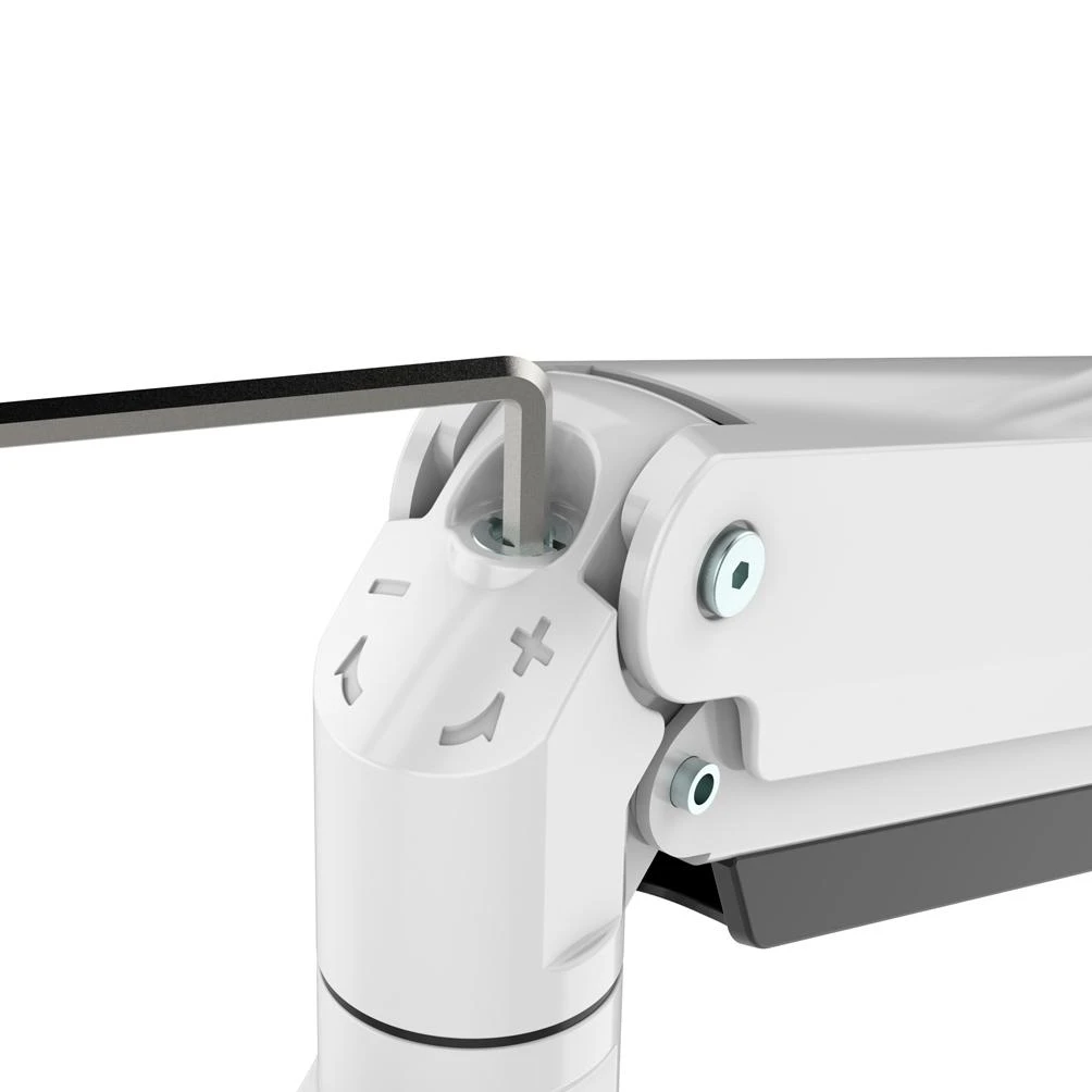 Newstar NM-D775DX3WHITE monitoriaus laikiklis arba stovas 61 cm (24") Gnybtas / varžtai Balta