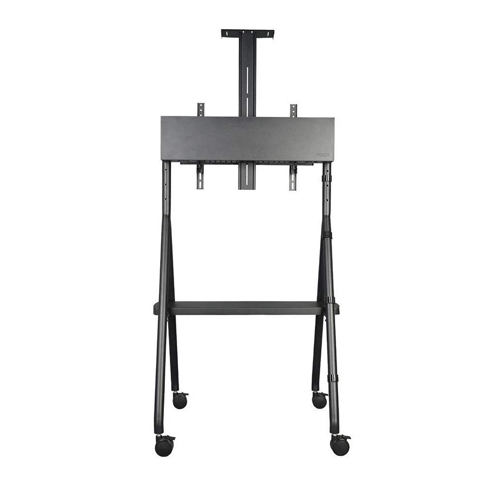 Laikiklis „Neomounts NEWSTAR“ MOBILUSIS PLOKŠČIAEKRANIO GRINDŲ STOVAS (AUKŠTIS: 110–144 CM) 32–65" Juodas