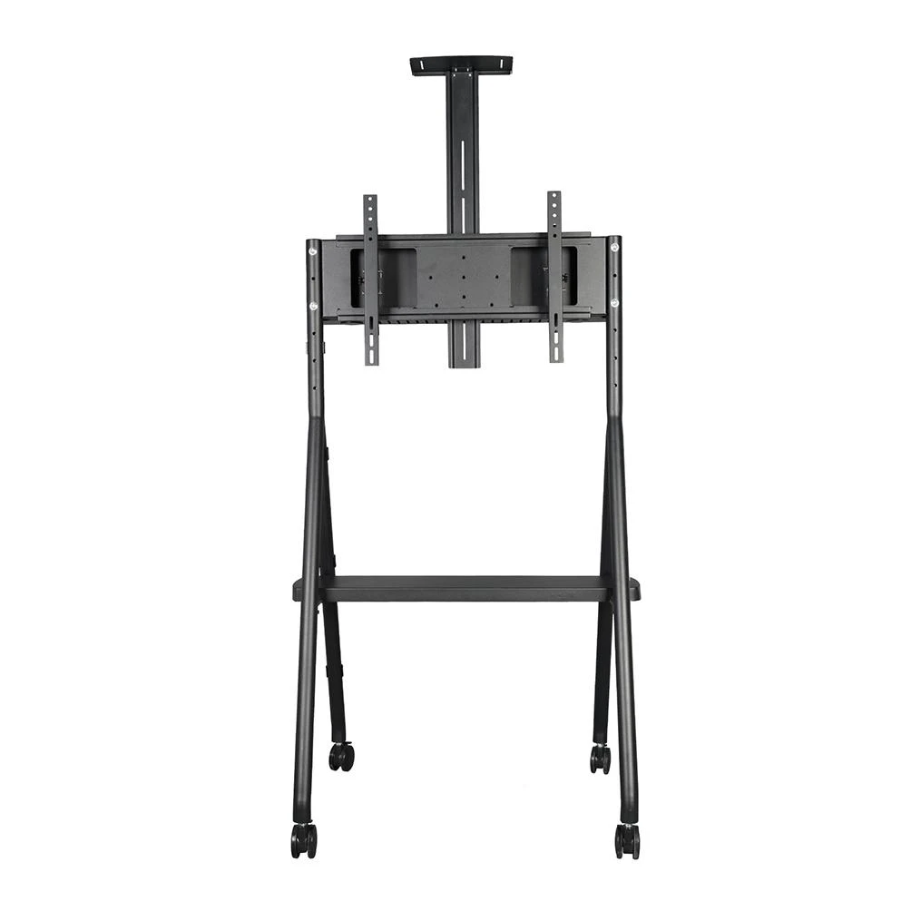 Laikiklis „Neomounts NEWSTAR“ MOBILUSIS PLOKŠČIAEKRANIO GRINDŲ STOVAS (AUKŠTIS: 110–144 CM) 32–65" Juodas