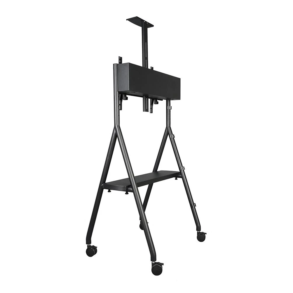Laikiklis „Neomounts NEWSTAR“ MOBILUSIS PLOKŠČIAEKRANIO GRINDŲ STOVAS (AUKŠTIS: 110–144 CM) 32–65" Juodas