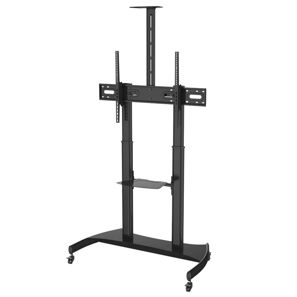 Laikiklis NeoMounts mobilus plokščiaekranis grindų stovas (aukštis: 128-160 cm), 60-100", c:Juodas