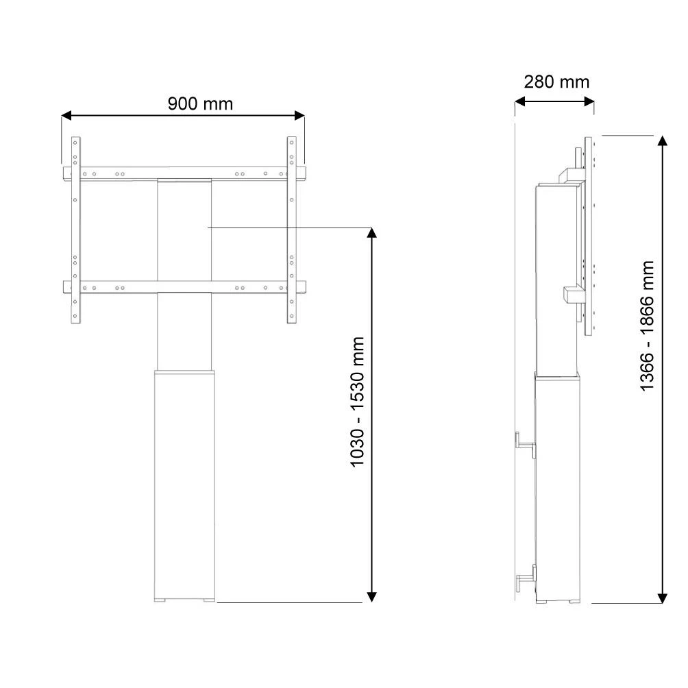 Laikiklis Neomounts Newstar PLASMA-W2250 2,54 m (100") Sidabras