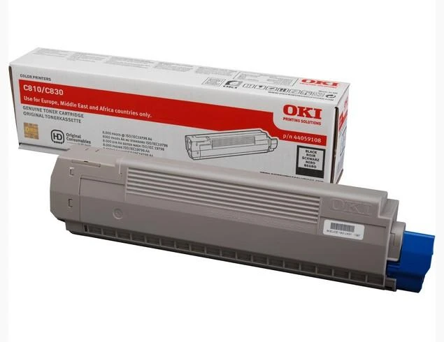 OKI 44059108. Toneris OKI juodas 8000pgs C810/C830