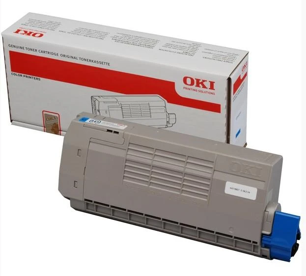 OKI Cyan Toneris Cartridge Originalus Žydras