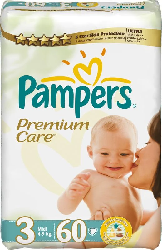 Pampers Premium Care 3 60 vnt