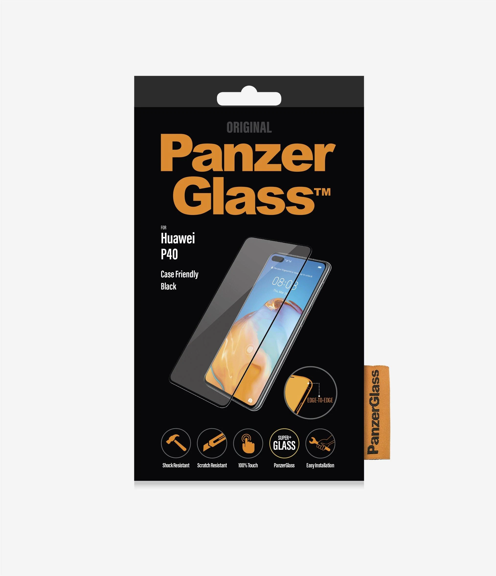 Panzer Glass PanzerGlass 5369 Ekrano apsauga, Huawei, P40, Grūdintas stiklas, Juodas