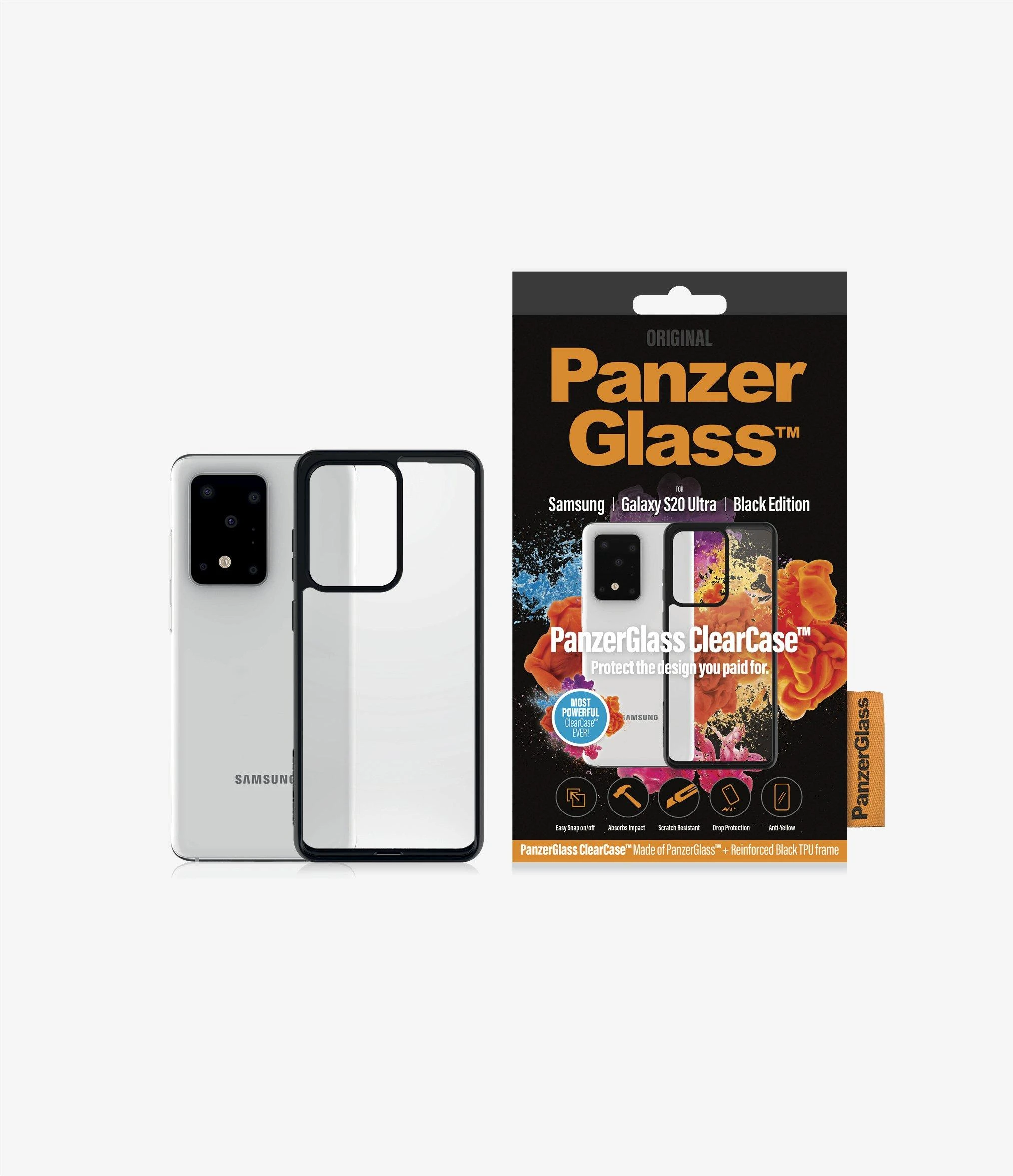 Panzer Glass PanzerGlass ClearCase Samsung Galaxy S20+ Ultra, Juodas | PanzerGlass