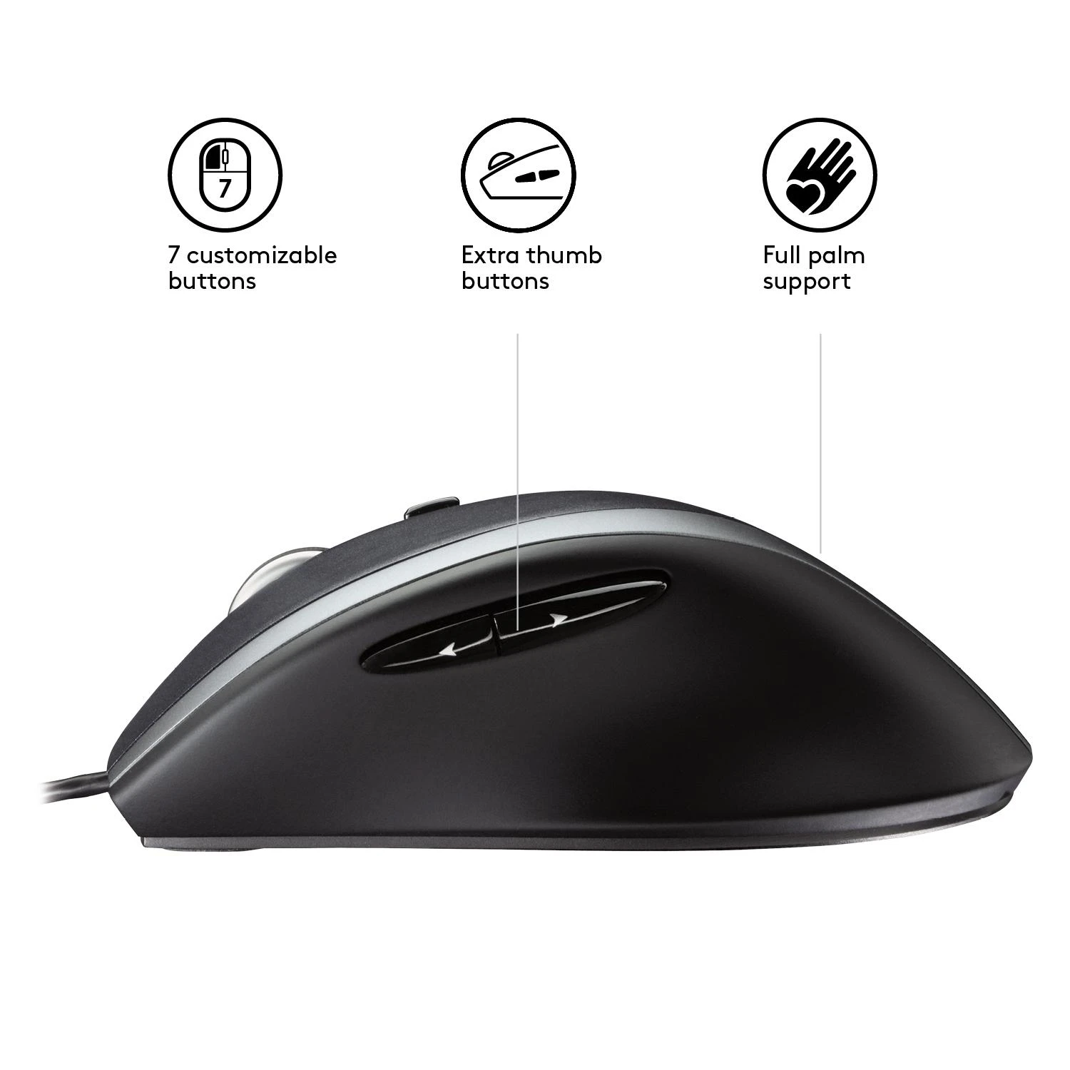 Laidinė pelė Logitech M500 juoda