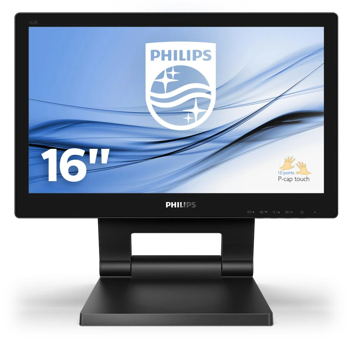 Monitorius Philips 162B9T/00 15.6" (39.6 cm), Juodos spalvos