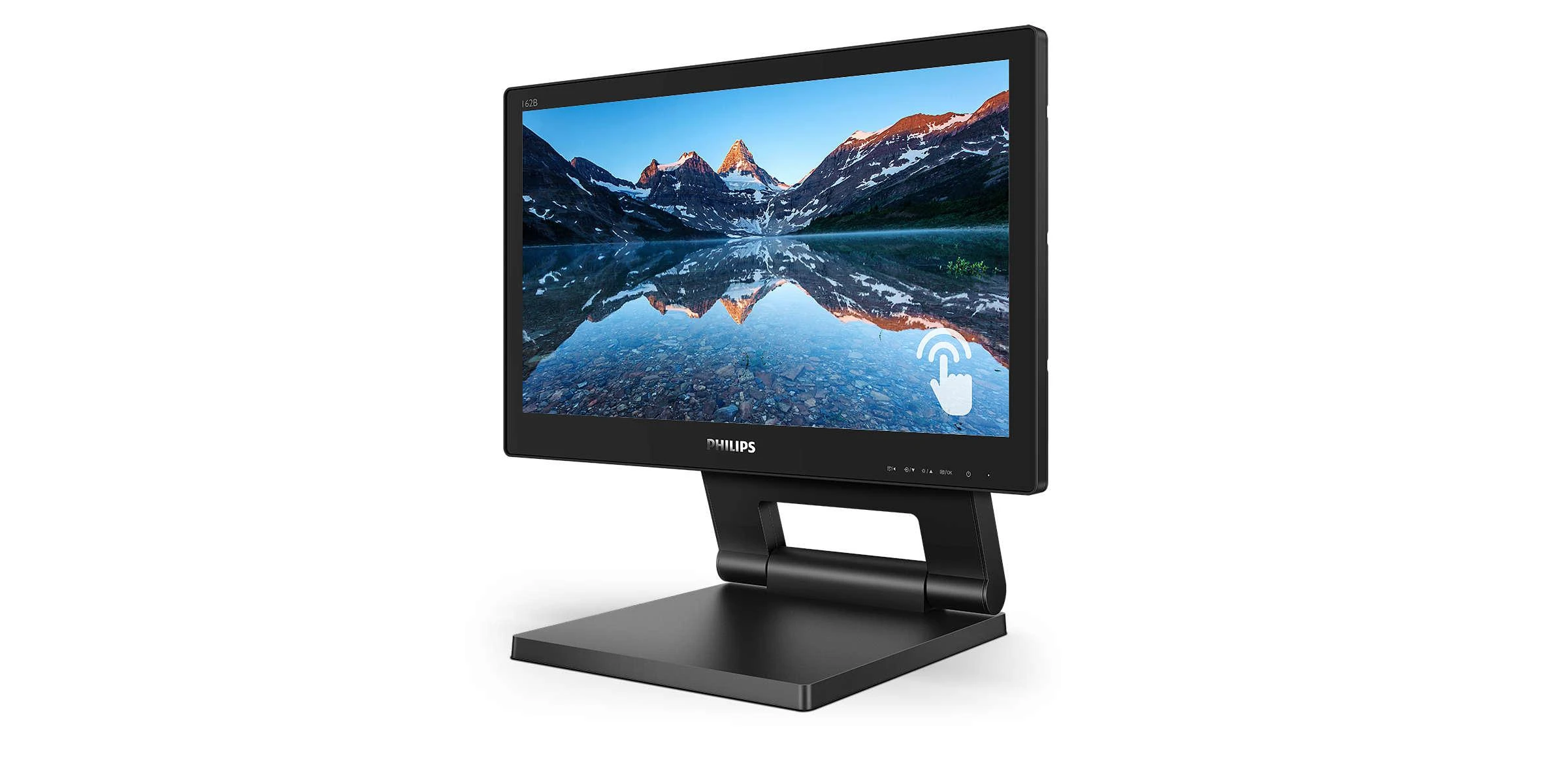 Monitorius Philips 162B9T/00 15.6" (39.6 cm), Juodos spalvos