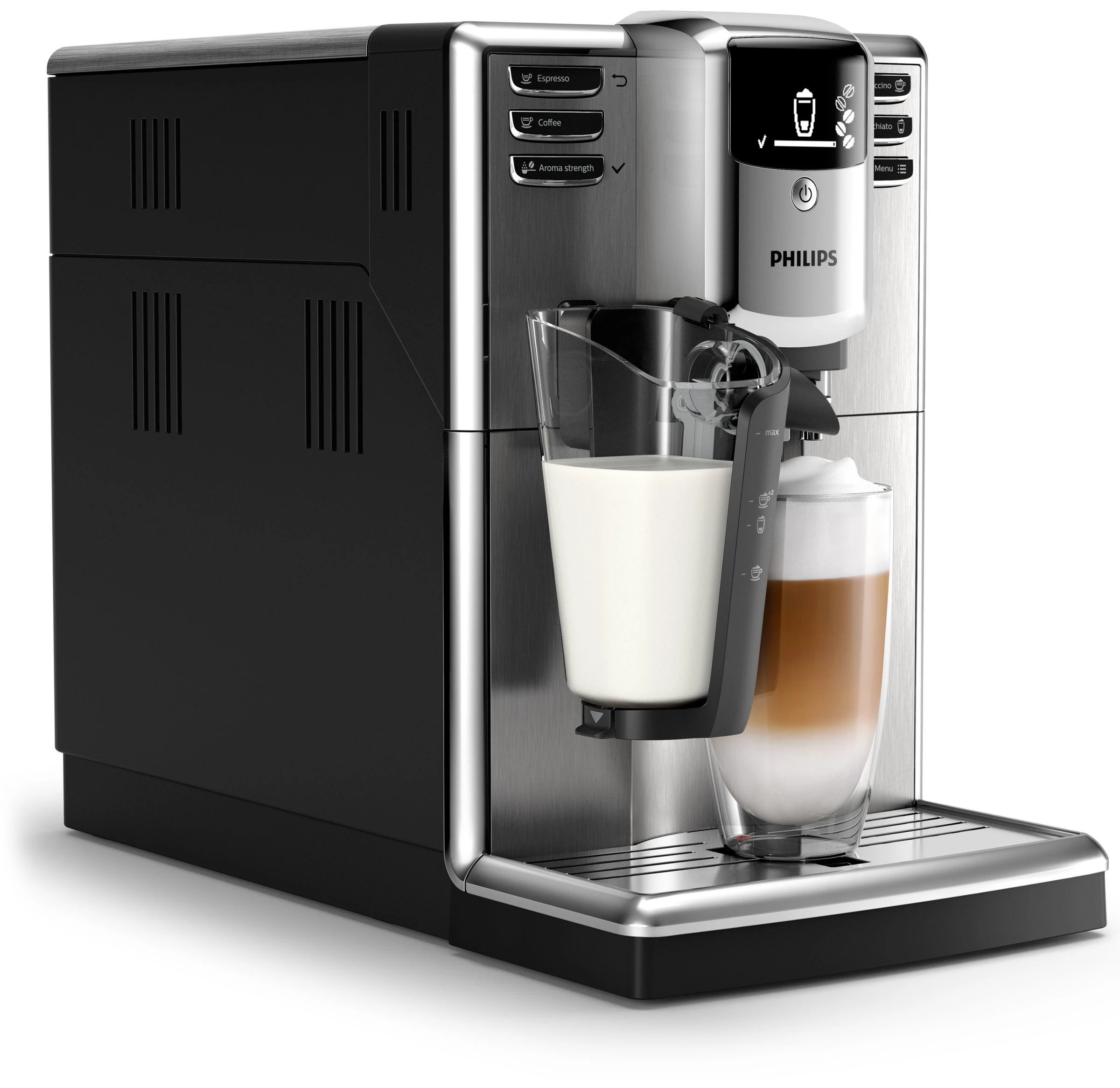 Kavos aparatas Philips Espresso EP5335/10 Su pieno plakikliu, Automatinis, Nerūdijantis plienas / juodas