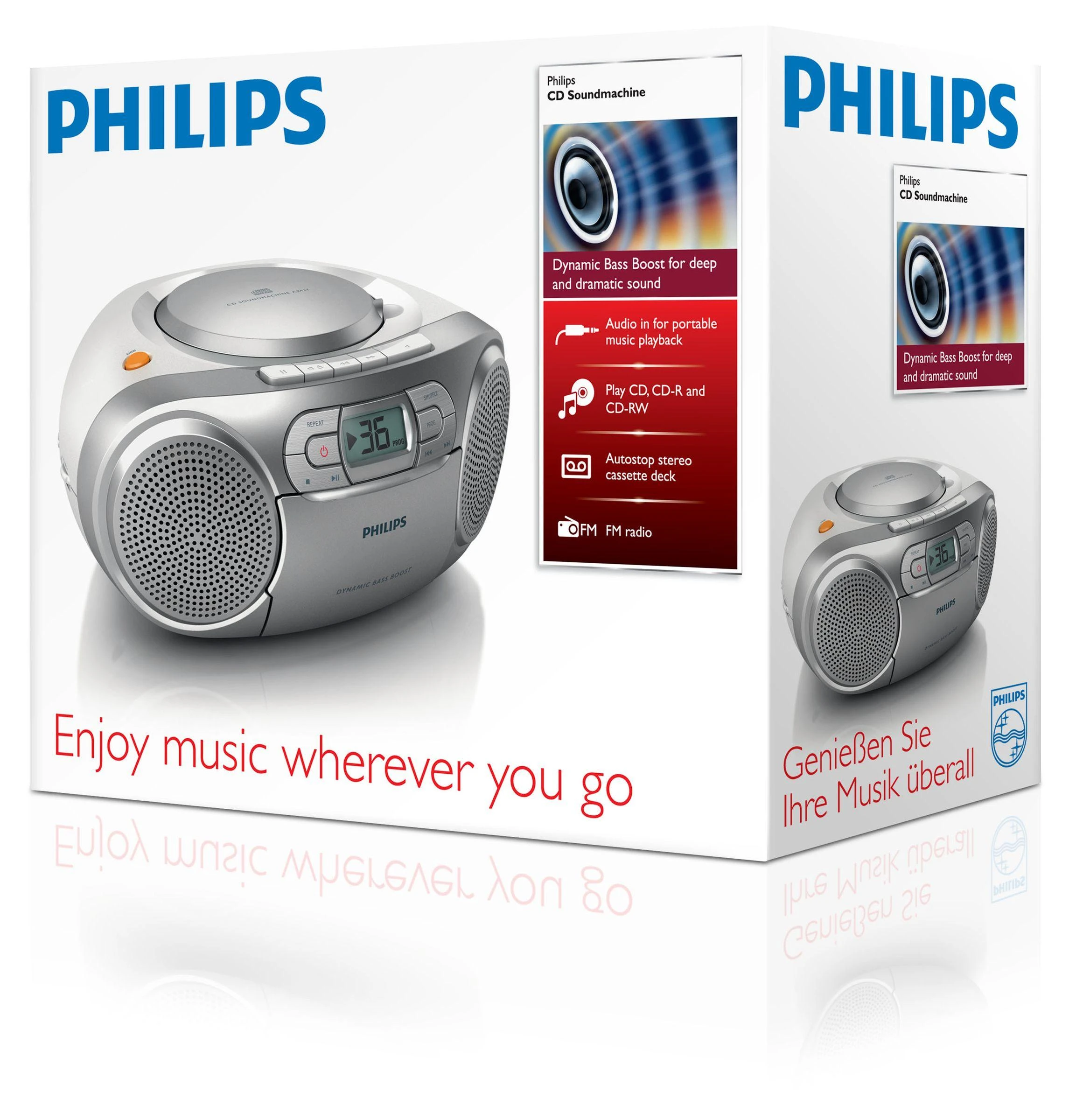 PHILIPS AZ127/12 Magnetola