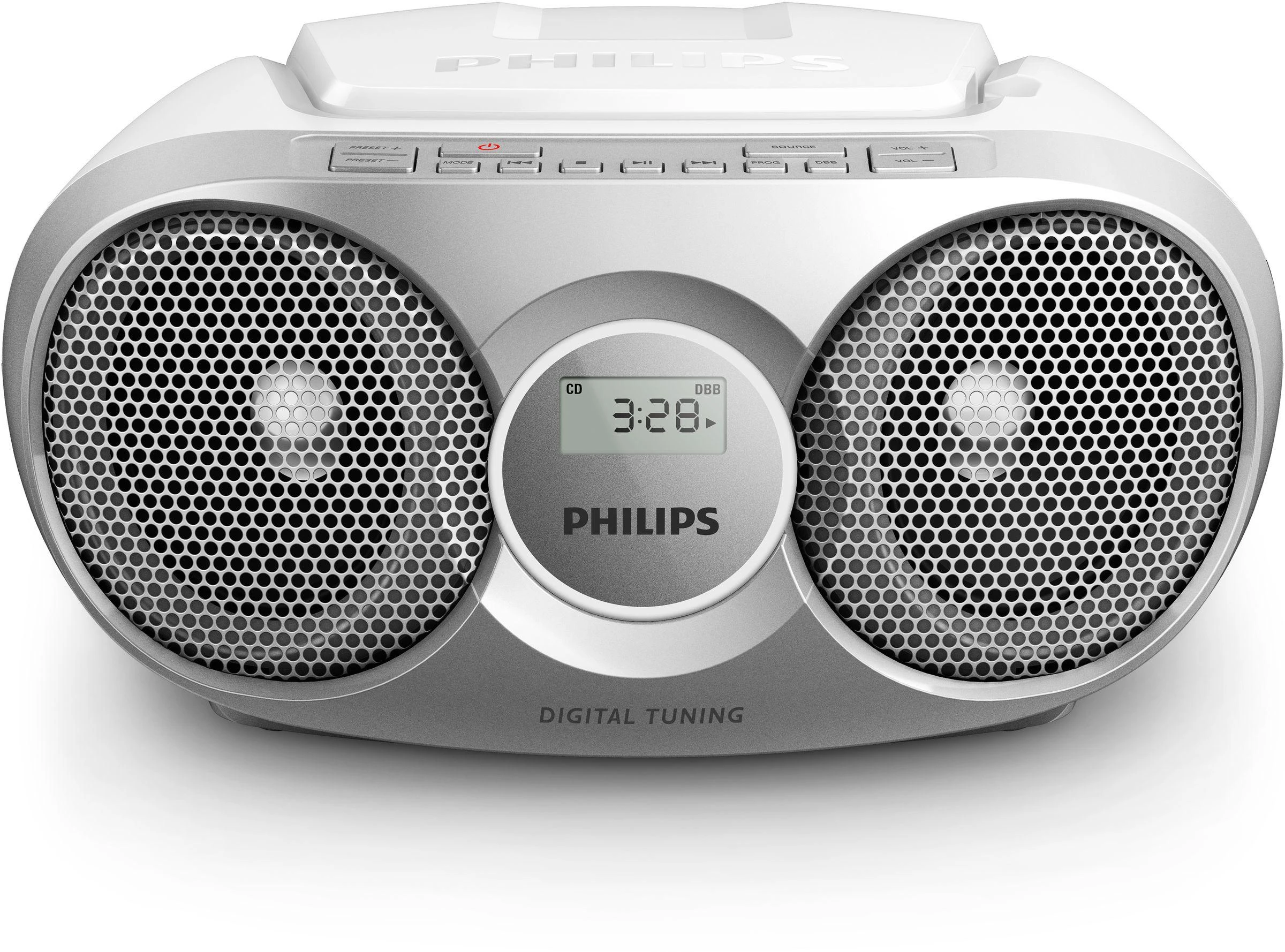 Muzikinis centras Philips CD Soundmachine AZ215S Sidabrinis 3W Skaitmeninis derinimas