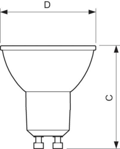 Philips CorePro LEDspot LED lemputė 4,6 W GU10 A+
