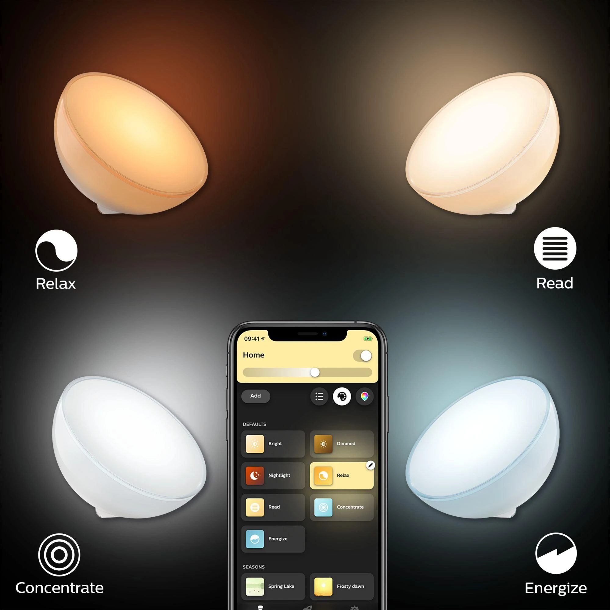 Nešiojamasis šviestuvas Philips Hue Go (Balta/spalvota)