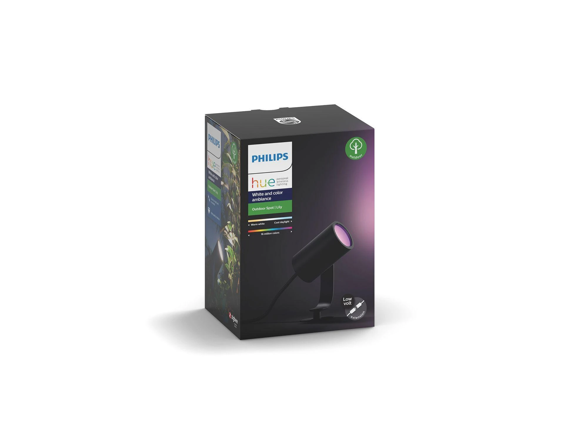 Philips Hue Taškinis lauko šviestuvas Lily (Baltas ir spalvotas)