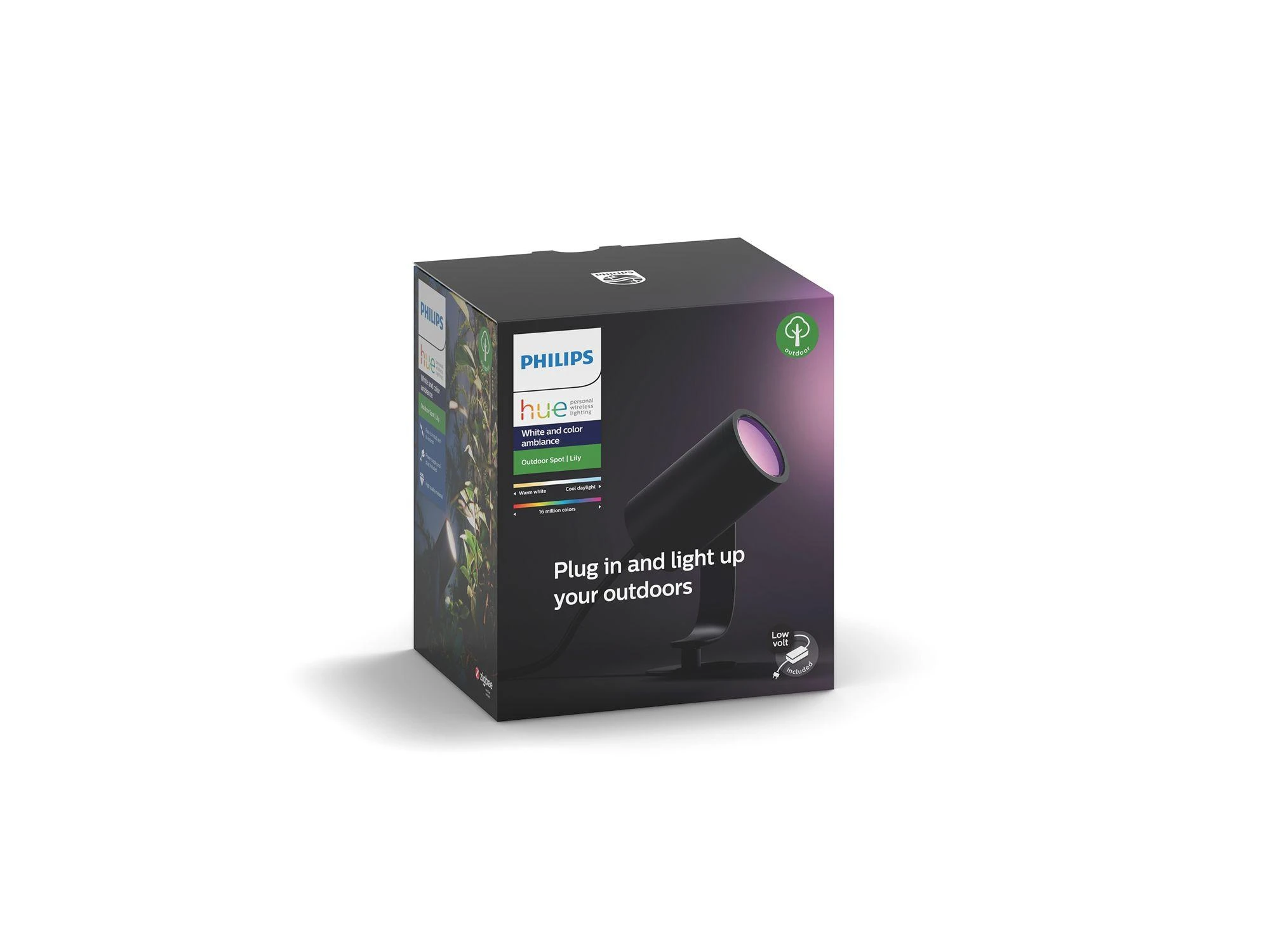 Philips Hue Taškinis lauko šviestuvas Lily (Baltas ir spalvotas)