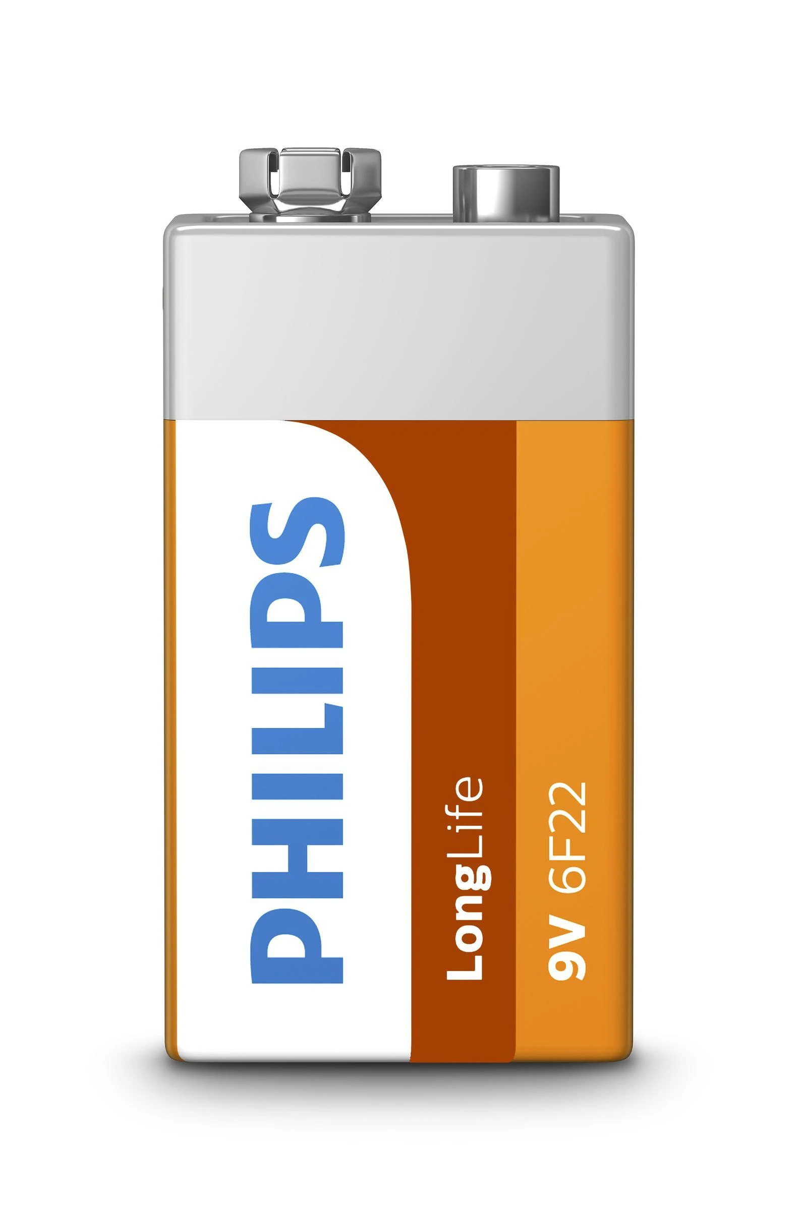PHILIPS 6F22L1B/10 Baterija PHILIPS LONGLIFE 9V 6F22 (BLISTER OF 1)