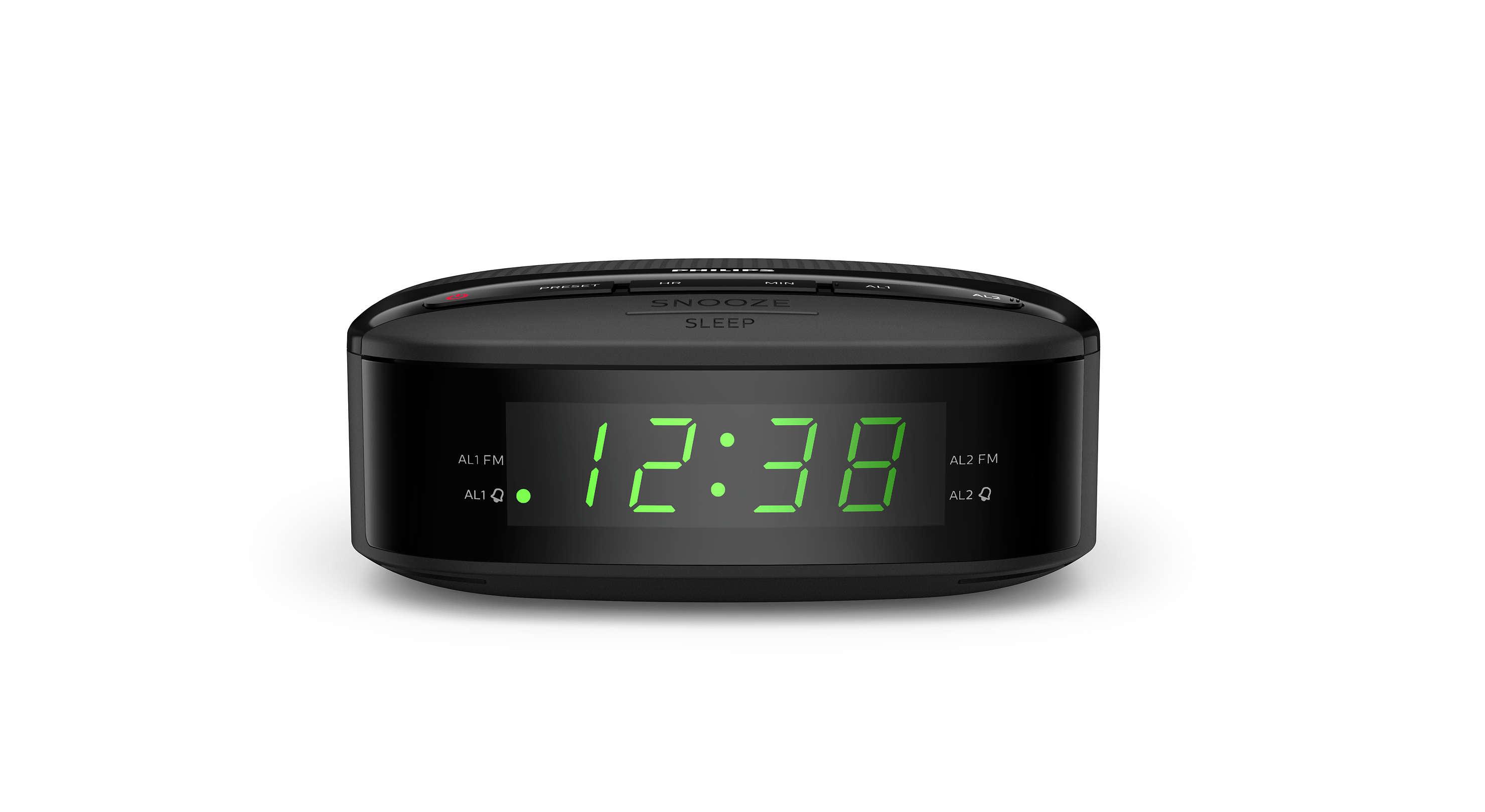Philips Digital tuning clock radio TAR3205 / 12 FM imtuvas, sleep timer
