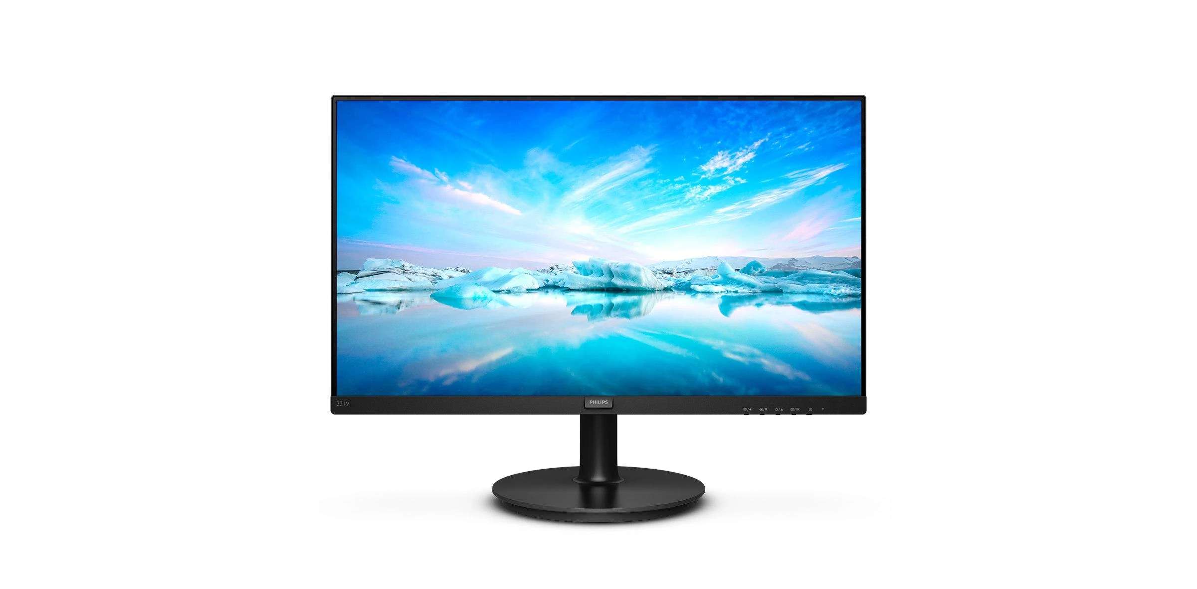 Monitorius Philips V Line 221V8/00 21,5" (54,6 cm), Juodos spalvos
