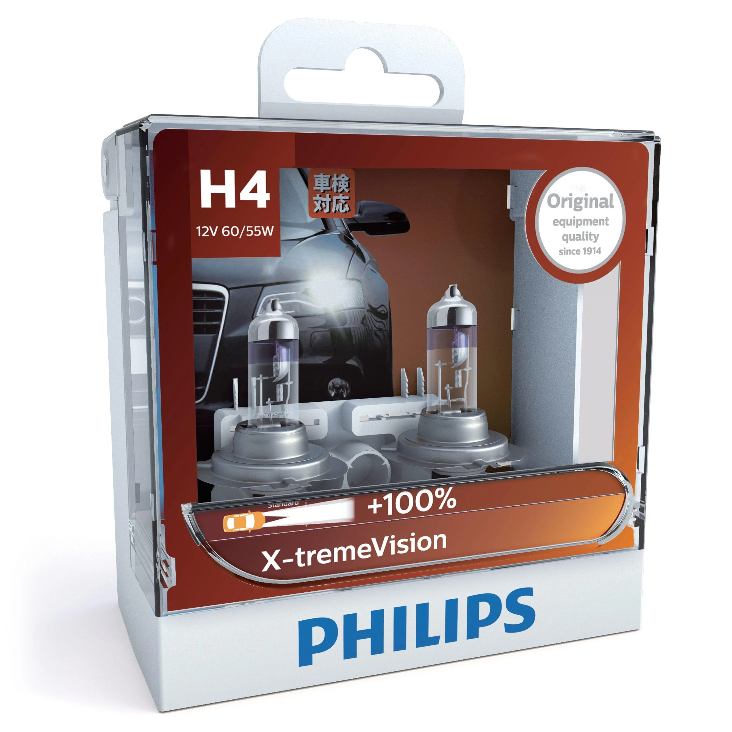 Philips X-tremeVision 12342XVS2 automobilio lemputė H4 60 W Halogenas