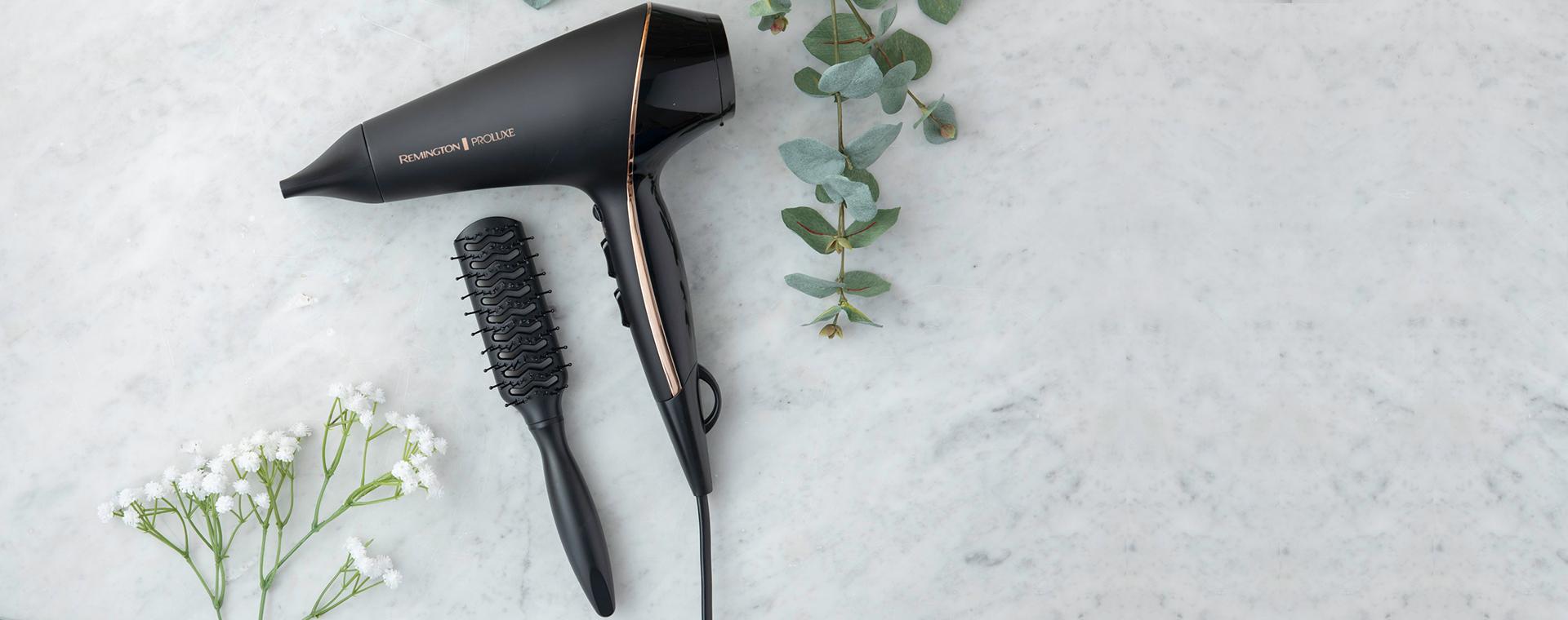 Plaukų džiovintuvas Remington PROLuxe Midnight Edition Juoda, Auksas 2400 W