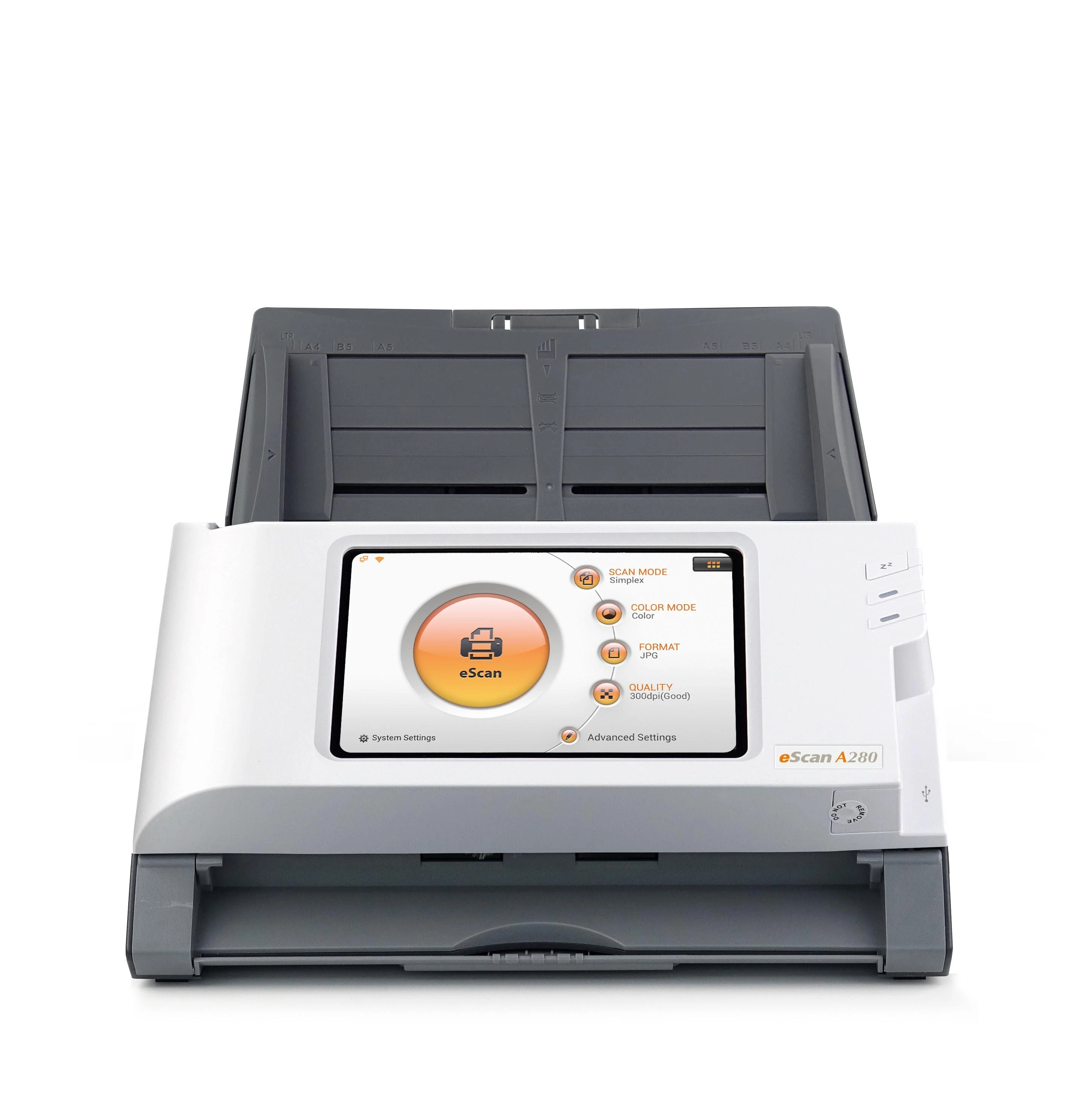Skeneris Skaitytuvas su tiektuvu Plustek eScan A280 PLUS-ESCAN-A280 (216 x 356 mm, LAN, USB, WLAN)