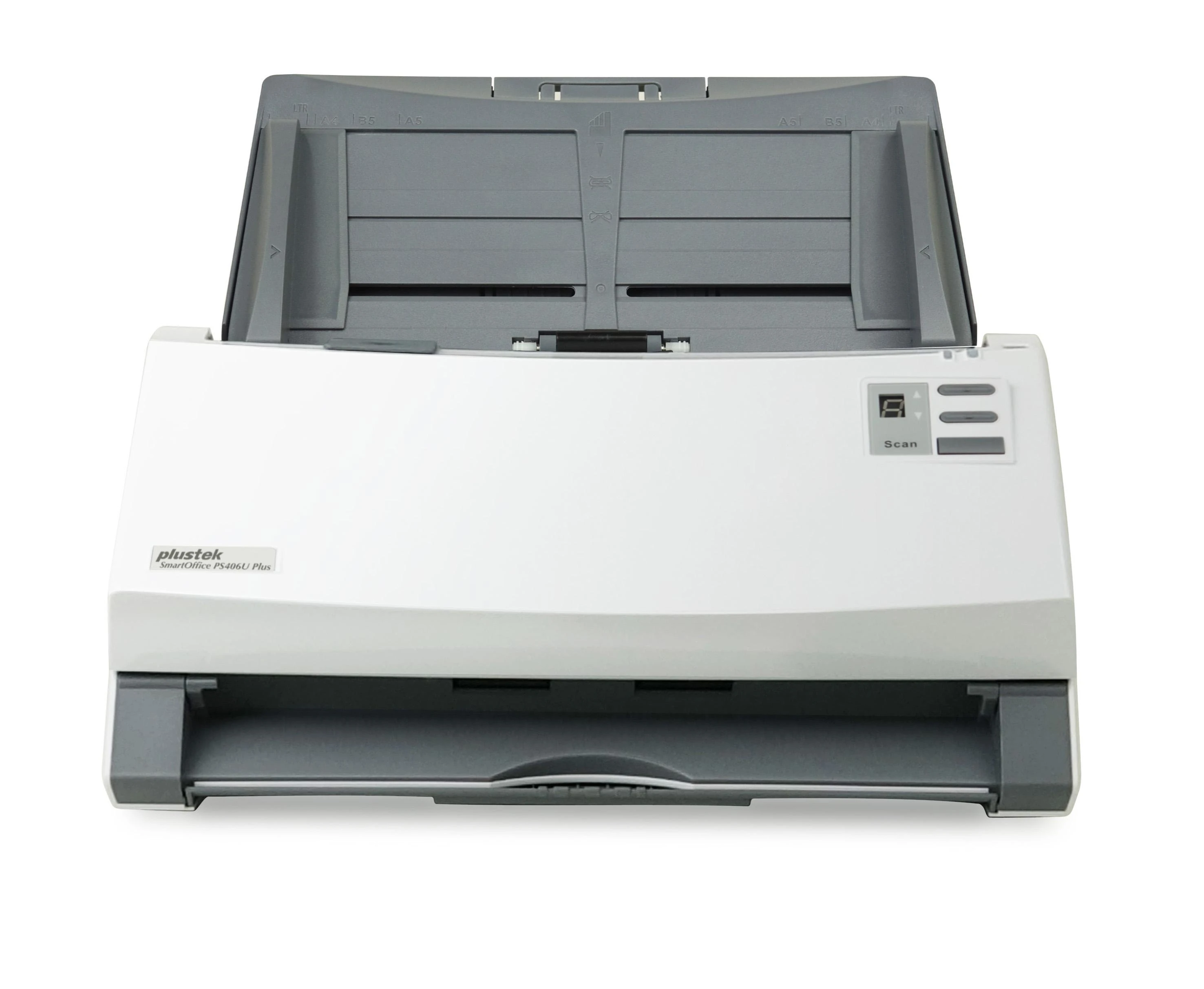 Skeneris „Plustek SmartOffice PS406U Plus“ 600 x 600 DPI ADF skaitytuvas Pilka, Balta A4