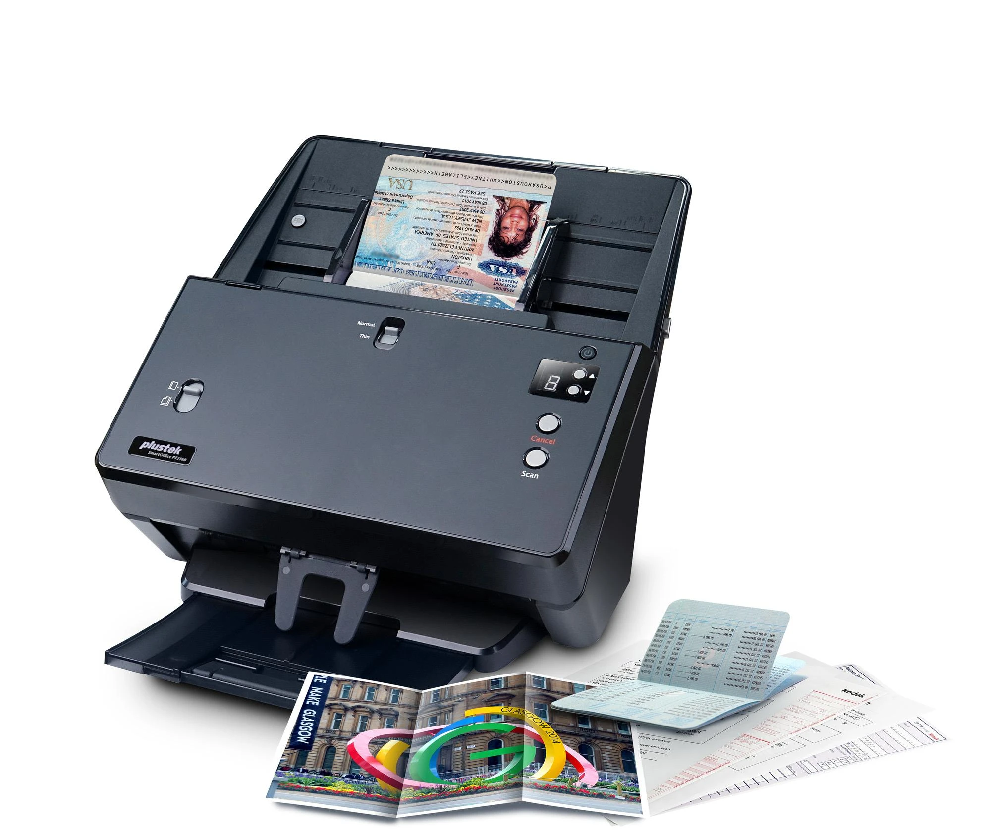 Plustek SmartOffice PT2160 600 x 600 DPI ADF skeneris Juoda A3