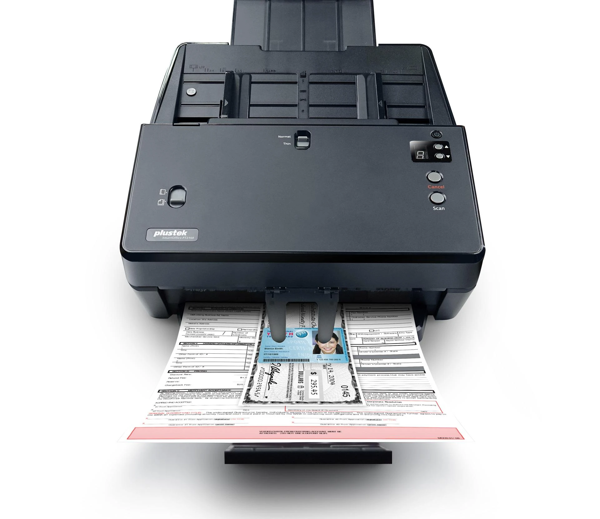 Plustek SmartOffice PT2160 600 x 600 DPI ADF skeneris Juoda A3