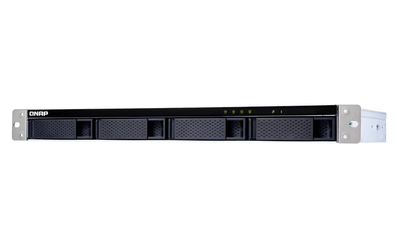 Serveris QNAP TL-R400S saugojimo diskų korpusas 2.5/3.5" HDD / SSD aptvaras Juoda, Pilka