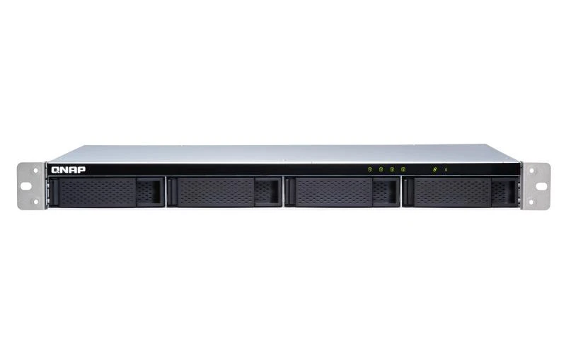 Serveris QNAP TL-R400S saugojimo diskų korpusas 2.5/3.5" HDD / SSD aptvaras Juoda, Pilka