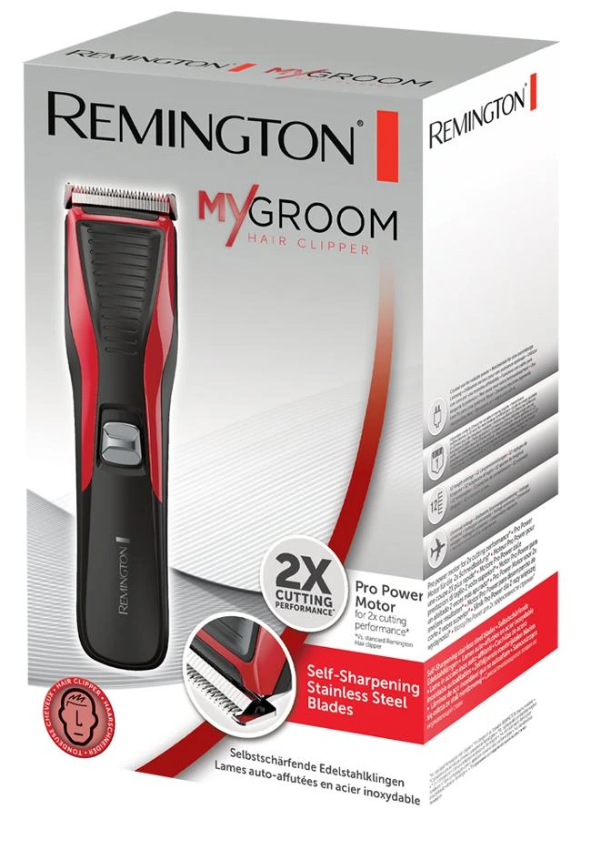 Remington Hair clipper HC5100 Juoda, Raudona