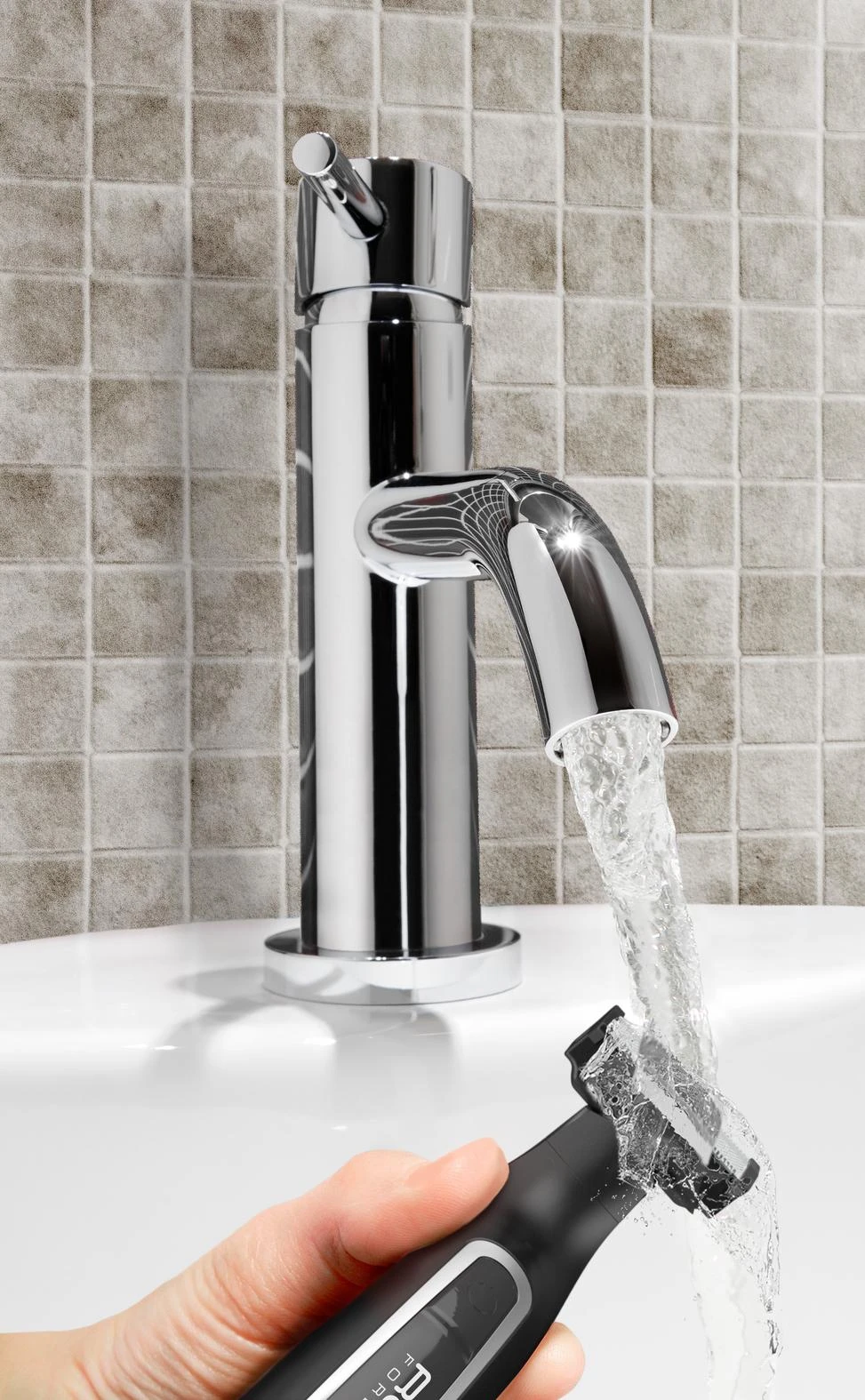 Rowenta Forever Sharp TN6000 barzdos kirpimo mašinėlė „Wet & Dry“ Juoda, Sidabras