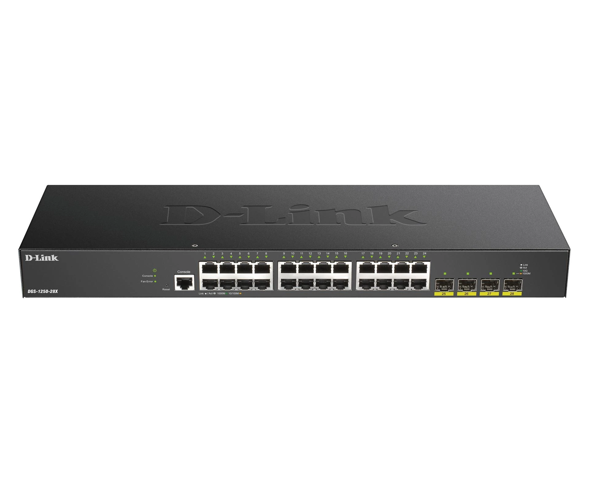 Šakotuvas D-LINK 28 prievadų Smart Managed Gigabit Switch 4x 10G