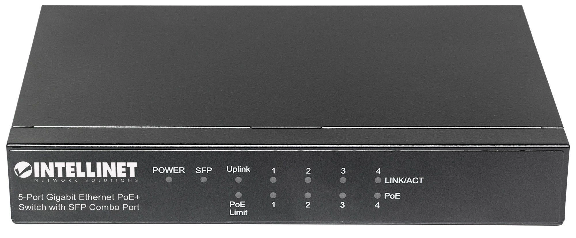 Šakotuvas Intellinet 561174 tinklo komutatorius Gigabit Ethernet (10/100/1000) Juoda Maitinimas per Eternetą (PoE)