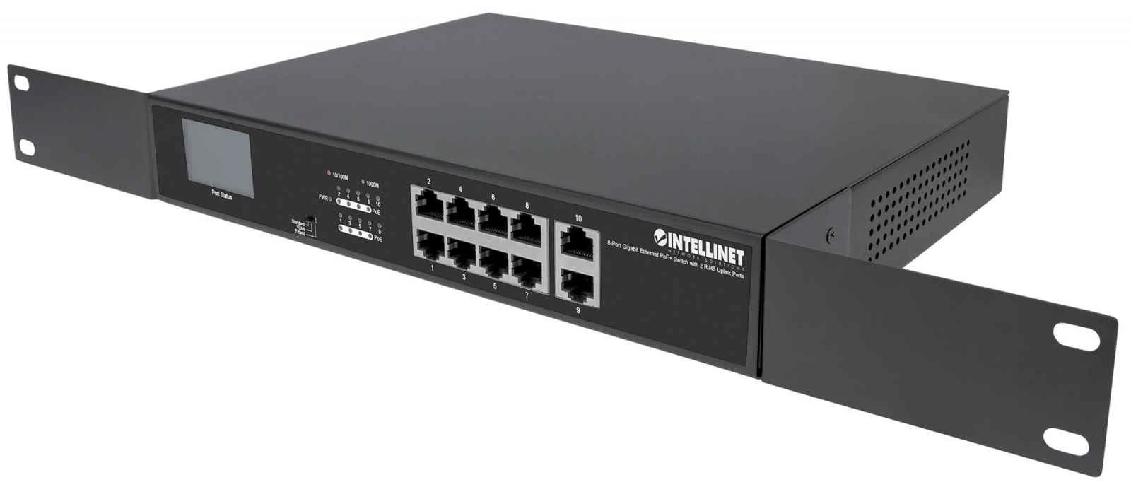 Šakotuvas Intellinet 561303 tinklo komutatorius Gigabit Ethernet (10/100/1000) Juoda Maitinimas per Eternetą (PoE)